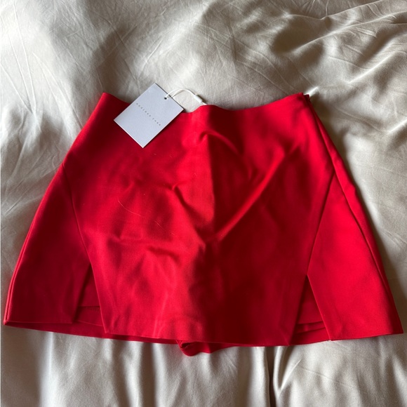 Red Mini Skort - Picture 1 of 3